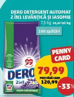 Penny DERO Detergent Automat 2 în 1 Levănțică și Iasomie Ofertă