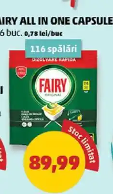 Penny FAIRY ALL IN ONE CAPSULES Ofertă