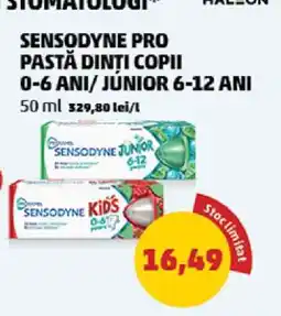 Penny SENSODYNE PRO PASTĂ DINȚI COPII 0-6 ANI/ JÚNIOR 6-12 ANI Ofertă