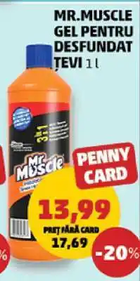 Penny Mr. Muscle Gel pentru desfundat țevi 1L Ofertă