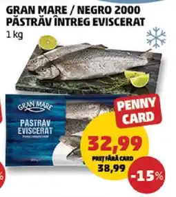 Penny GRAN MARE / NEGRO 2000 Păstrăv întreg eviscerat Ofertă