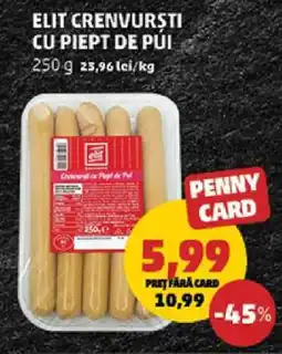 Penny ELIT Crenvurști cu piept de pui Ofertă