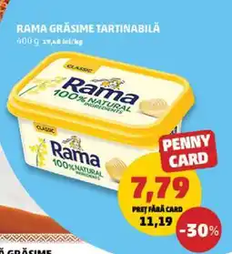 Penny Rama Grăsime Tartinabilă Ofertă