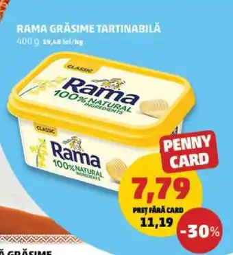 Penny Rama Grăsime Tartinabilă Ofertă