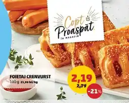 Penny Foietaj Crenvurst Ofertă