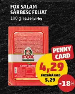 Penny FOX Salam Sârbes Feliat Ofertă
