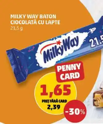 Penny Milky Way Baton Ciocolată cu Lapte Ofertă