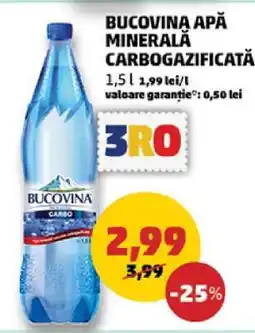Penny Bucovina Apă minerală carbogazificată Ofertă