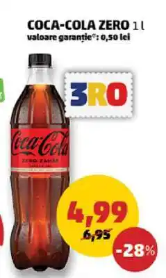 Penny COCA-COLA ZERO 1L Ofertă