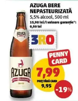 Penny AZUGA Bere nepasteurizată Ofertă