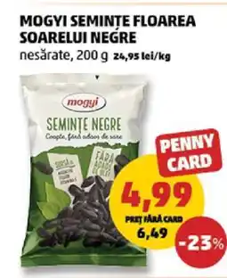Penny Mogyi Semințe Floarea Soarelui, Negre Ofertă