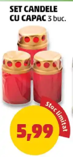 Penny Set candele cu capac Ofertă