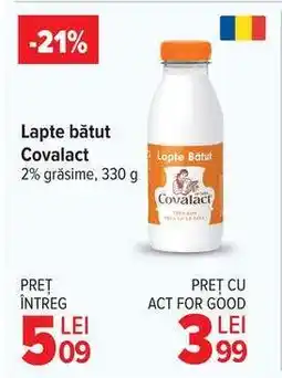 Carrefour Lapte bătut Covalact Ofertă
