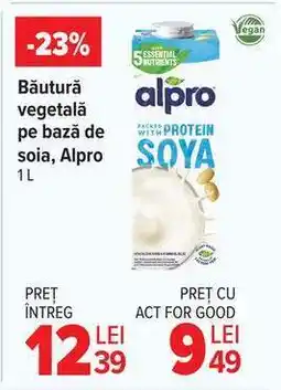 Carrefour Băutură vegetală pe bază de soia Alpro 1L Ofertă