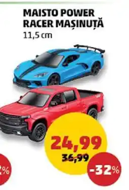 Penny MAISTO POWER RACER MAȘINUȚĂ Ofertă