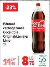 Carrefour Băutură carbogazoasă Coca-Cola Original/Lămâie/Lime 2L Ofertă