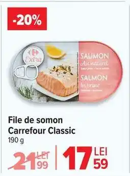 Carrefour File de somon Carrefour Classic Ofertă
