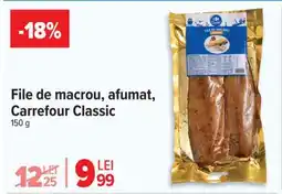 Carrefour File de macrou afumat Carrefour Classic Ofertă