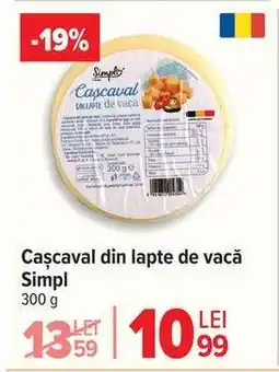 Carrefour Cașcaval din lapte de vacă Simpl Ofertă