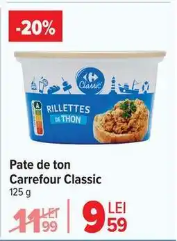 Carrefour Pate de ton Carrefour Classic Ofertă