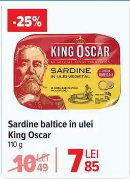 Carrefour Sardine baltice în ulei King Oscar Ofertă