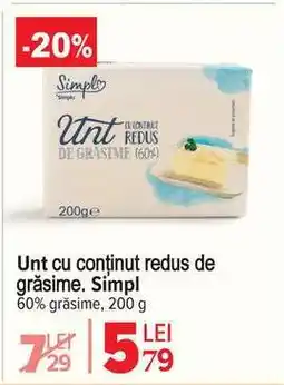 Carrefour Unt cu conținut redus de grăsime, Simpl Ofertă