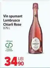 Carrefour Vin spumant Lambrusco Chiarli Rose Ofertă