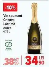 Carrefour Vin spumant Cricova Lacrima Dulce Ofertă