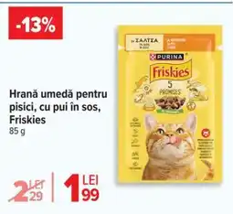Carrefour Hrană umedă pentru pisici, cu pui în sos, Friskies Ofertă