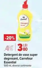 Carrefour Detergent de vase super degresant, Carrefour Essential Ofertă