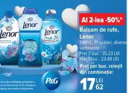 Carrefour Balsam de rufe, Lenor Ofertă