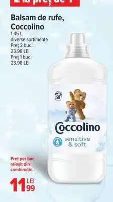 Carrefour Balsam de rufe Coccolino Ofertă