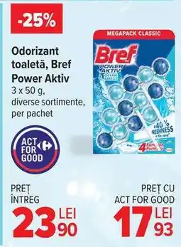 Carrefour Odorizant toaletă, Bref Power Aktiv Ofertă