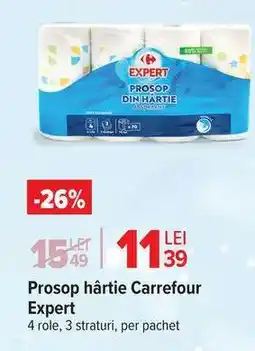 Carrefour Prosop hârtie Carrefour Expert Ofertă