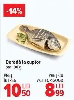 Carrefour Dorada la cuptor Ofertă