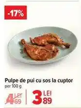 Carrefour Pulpe de pui cu sos, la cuptor Ofertă