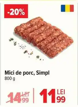 Carrefour Mici de porc, Simpl Ofertă