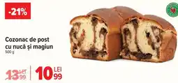 Carrefour Cozonac de post cu nucă și magiun Ofertă