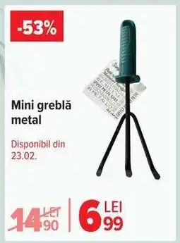 Carrefour Mini greblă metal Ofertă