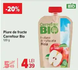 Carrefour Piure de fructe Carrefour Bio Ofertă