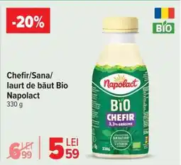 Carrefour Chefir/Sana/Iaurt de băut Bio Napolact Ofertă