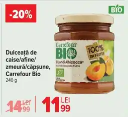 Carrefour Dulceață de caise/afine/zmeură/căpșune, Carrefour Bio Ofertă