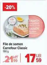 Carrefour File de somon Carrefour Classic Ofertă