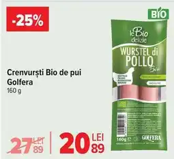 Carrefour Crenvurști Bio de pui Golfera Ofertă