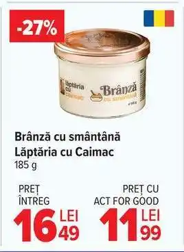 Brânză cu smântână Lăptăria cu Caimac