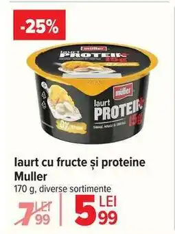 Carrefour Iaurt cu fructe și proteine Muller Ofertă