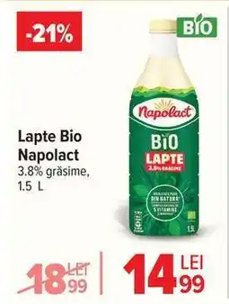 Carrefour Lapte Bio Napolact Ofertă