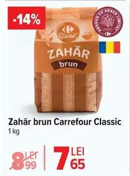 Carrefour Zahăr brun Carrefour Classic Ofertă