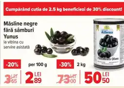 Carrefour Măsline negre fără sâmburi Yunus Ofertă