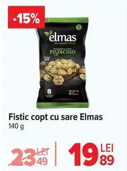 Carrefour Fistic copt cu sare, Elmas Ofertă